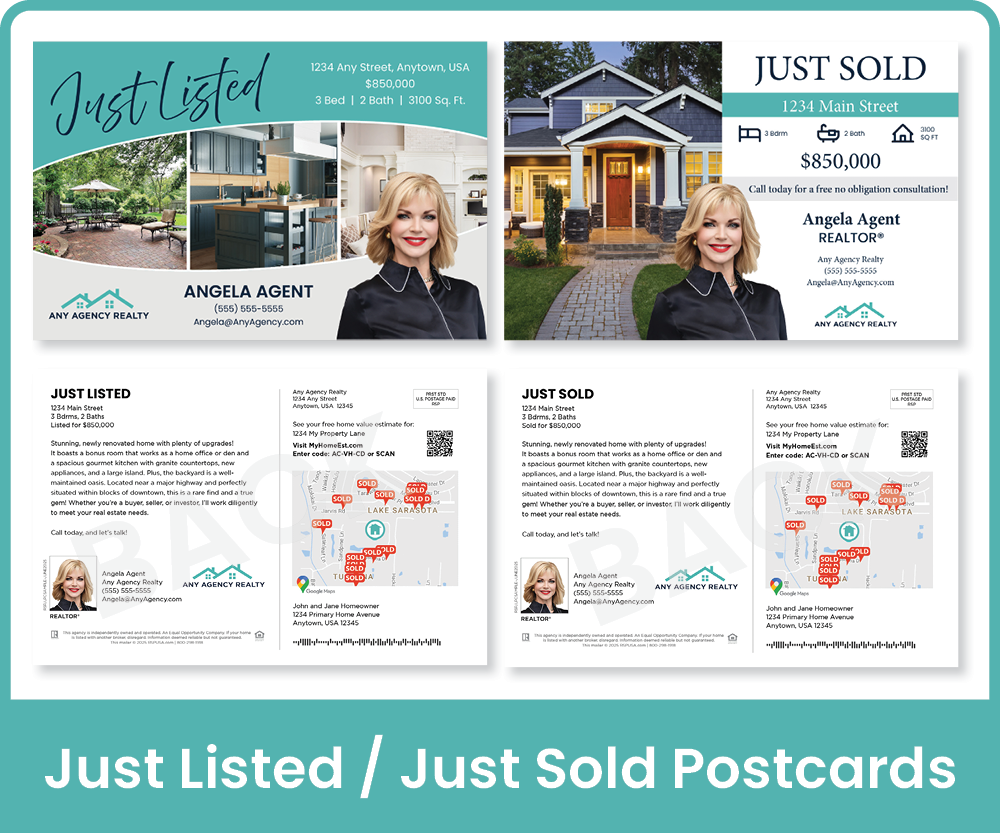 Just Listed/Sold Postcards