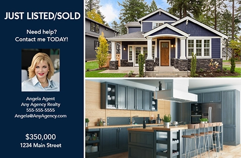 just listed just sold postcard