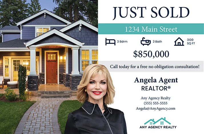 Modern Classic Postcard Front Sample